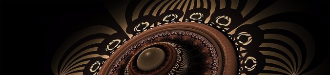 Copper Stripes Brown Pattern Abstract Fractal